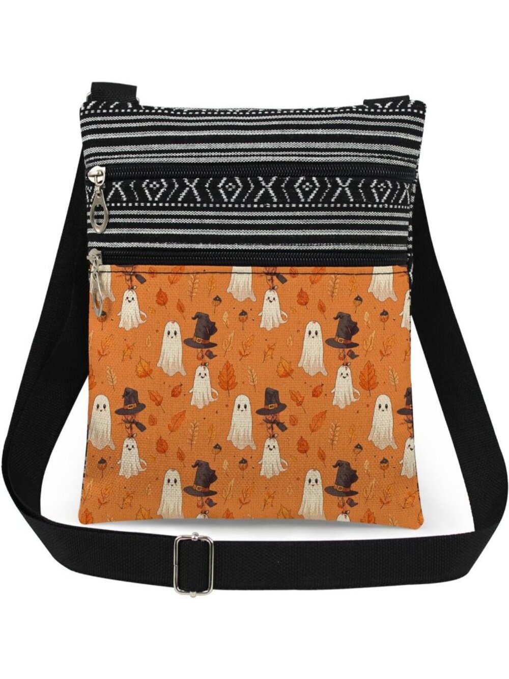 Women Horse Halloween Pumpkin Witch Ghost Skull Purse Crossbody Handbag Bag